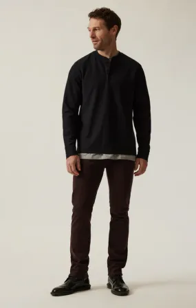 34 Heritage Long Sleeve Henley | Black