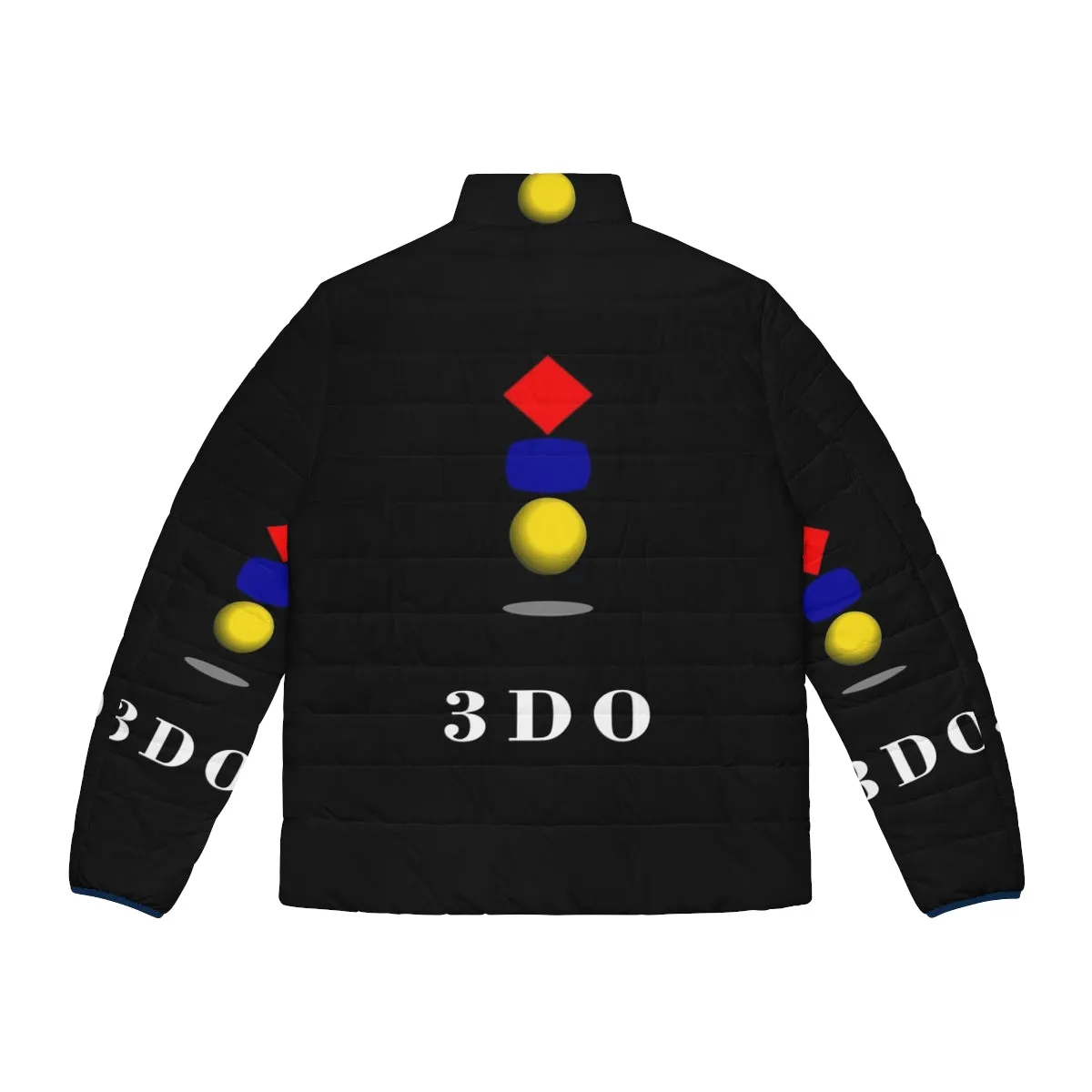 3Do Company Logo Classic T-Shirt Puffer Jacket | Men's Winter Outerwear