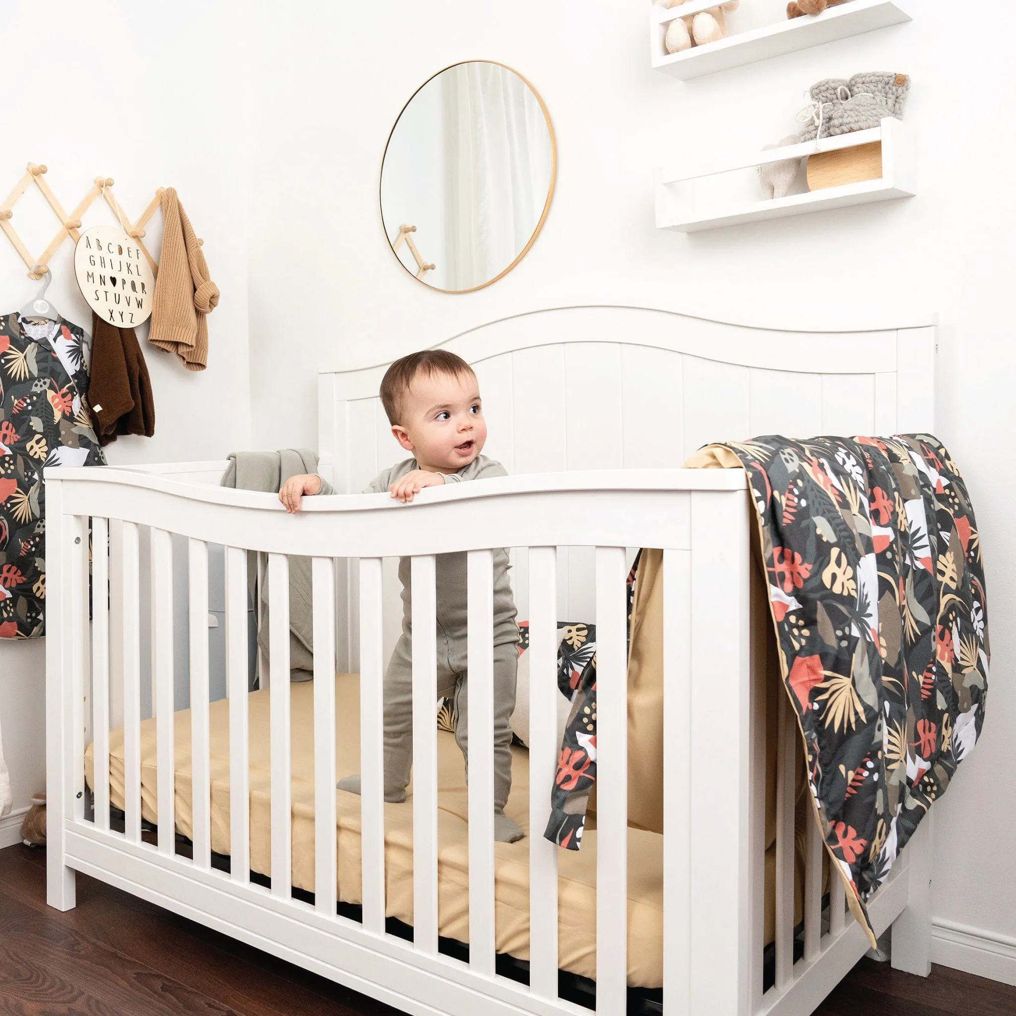 4 pieces crib set - Tropical