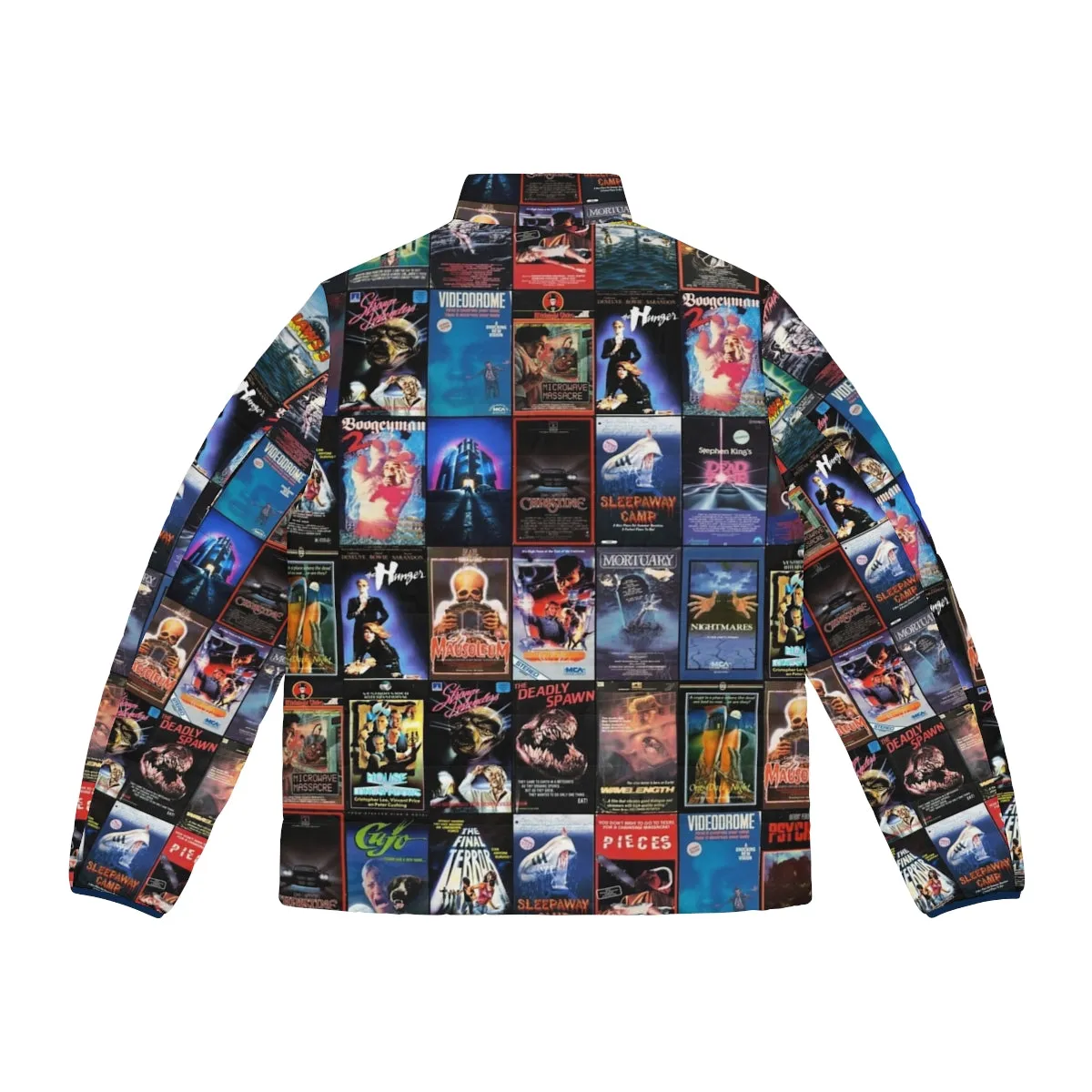 80s Horror VHS Box Art Puffer Jacket