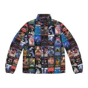 80s Horror VHS Box Art Puffer Jacket