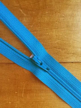 8"/20cm Nylon Skirt/Dress Zip - Kingfisher Blue