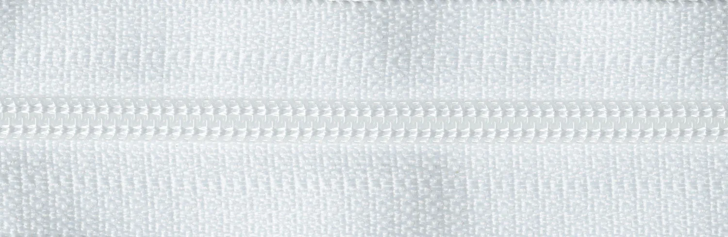 8"/20cm Nylon Skirt/Dress Zip - White (501)