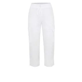 Adar Universal Natural-Rise Cargo Pocket Capri Pants
