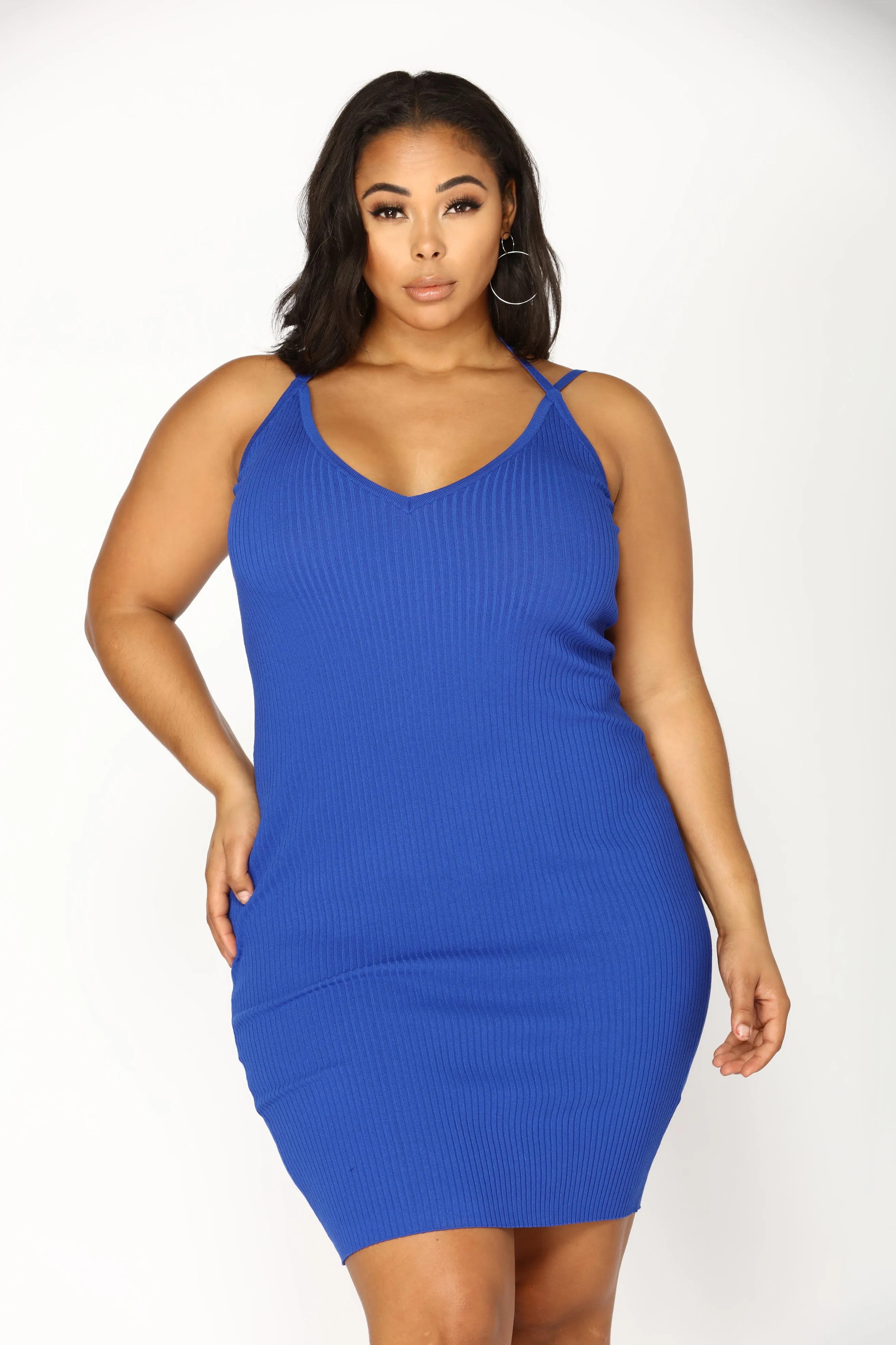 Adria Midi Dress - Royal