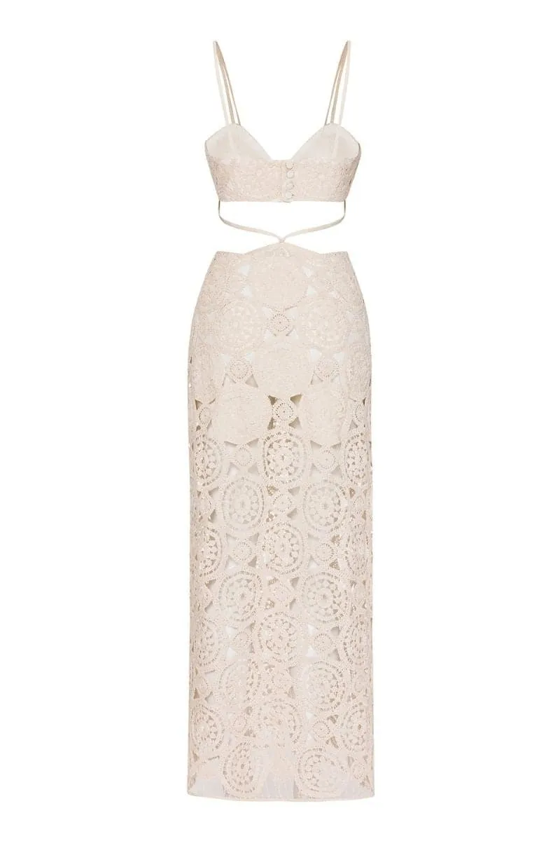 AITANA CUTOUT CROCHET DRESS