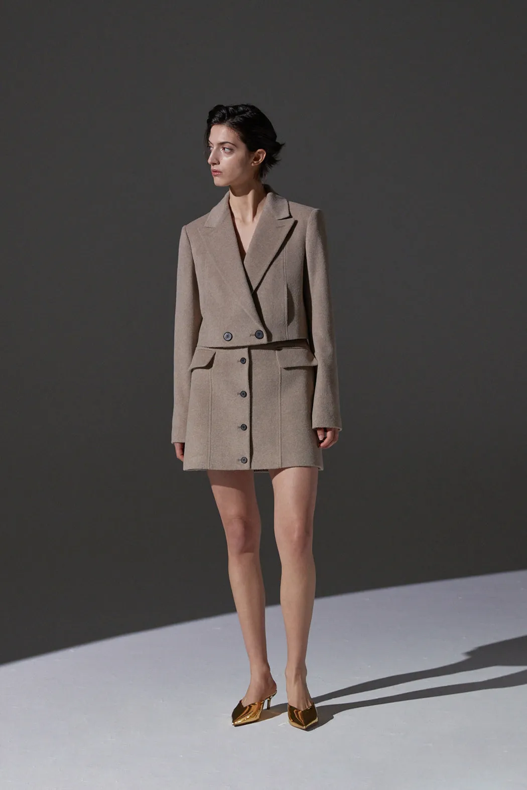 ALAATO CROPPED WOOL JACKET
