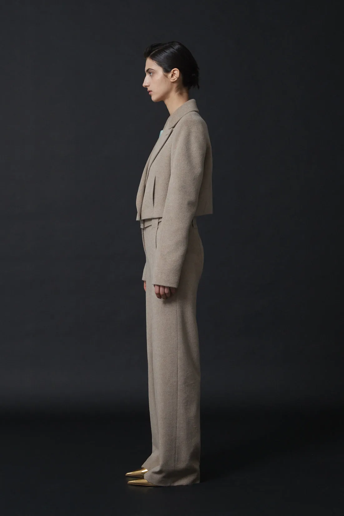 ALAATO CROPPED WOOL JACKET