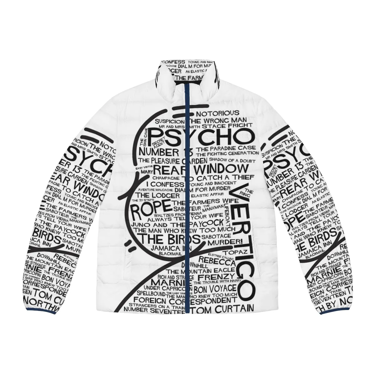 Alfred Hitchcock's Vertigo Inspired Colorful Puffer Jacket