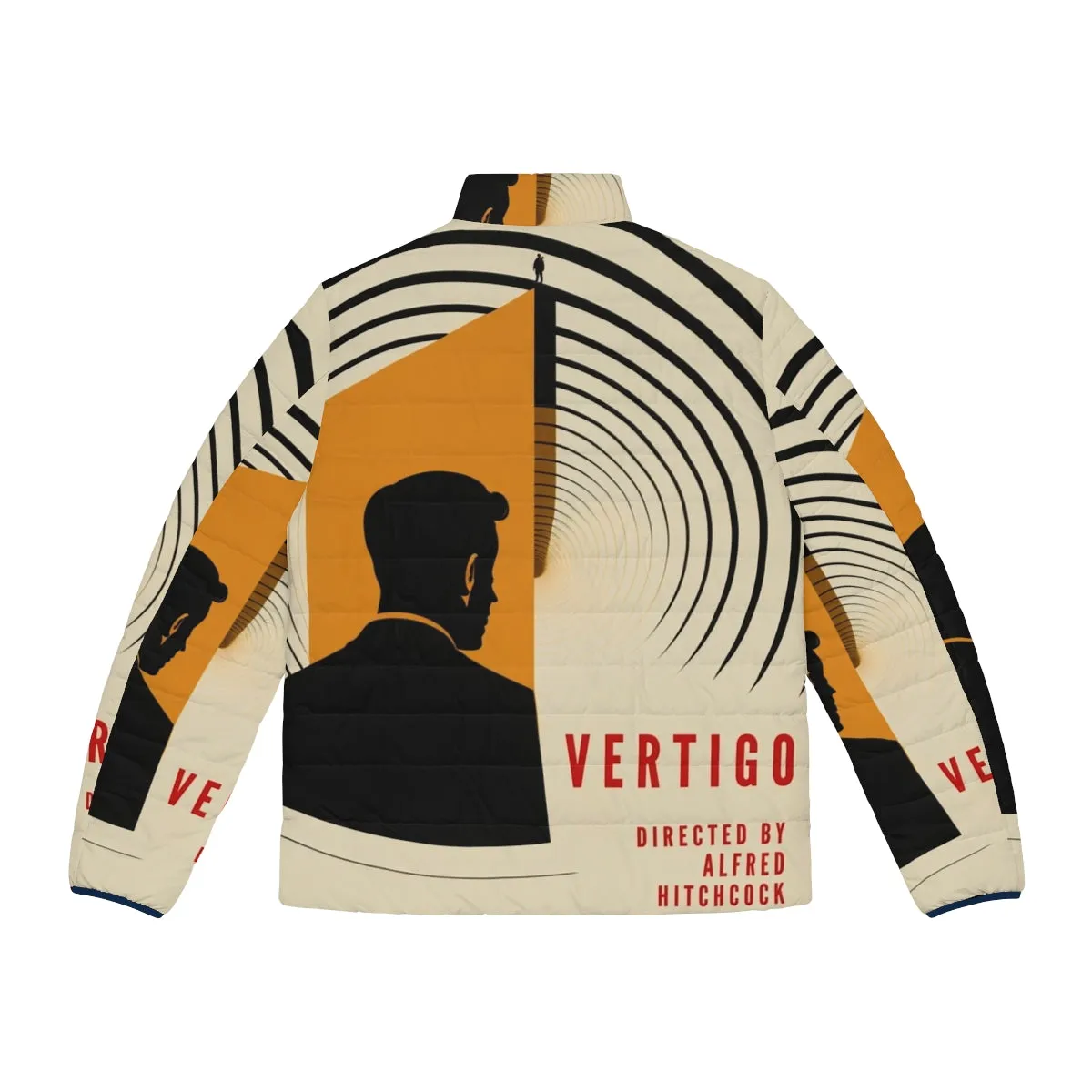 Alfred Hitchcock's Vertigo Movie Poster Inspired Puffer Jacket