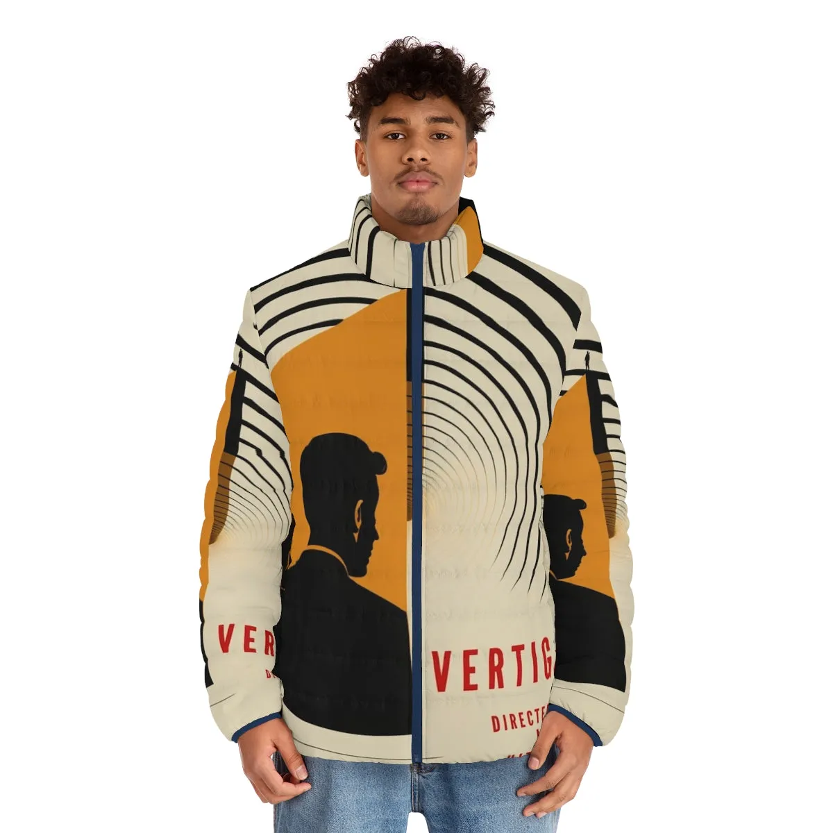 Alfred Hitchcock's Vertigo Movie Poster Inspired Puffer Jacket