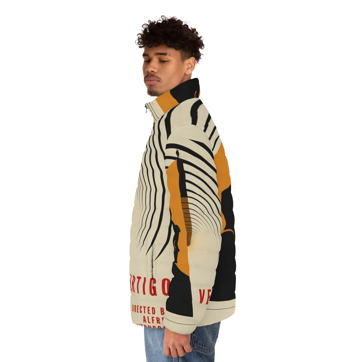 Alfred Hitchcock's Vertigo Movie Poster Inspired Puffer Jacket