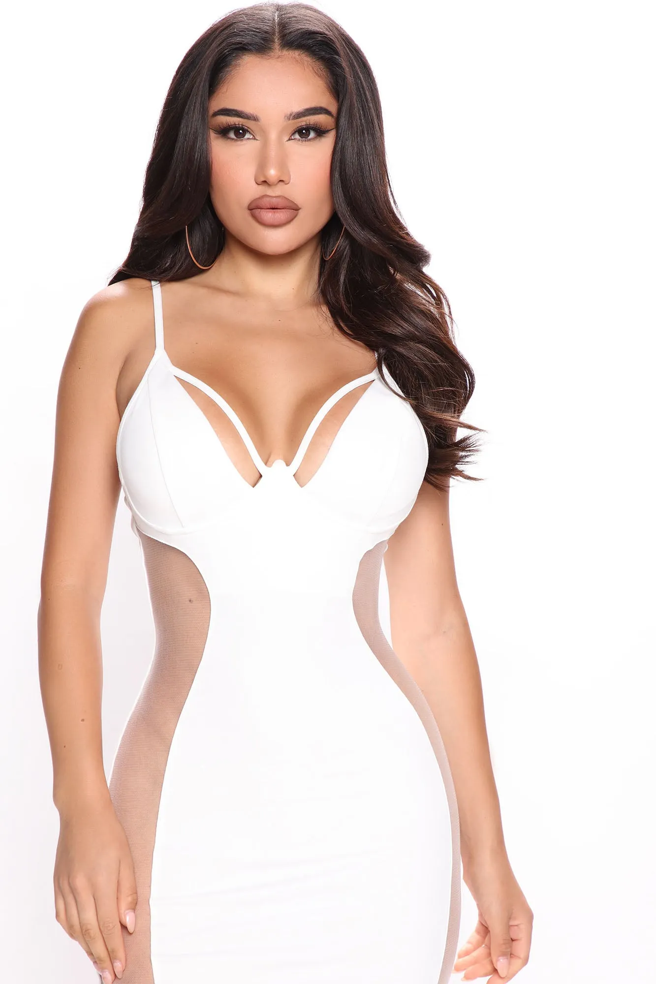 Alina Midi Dress - White