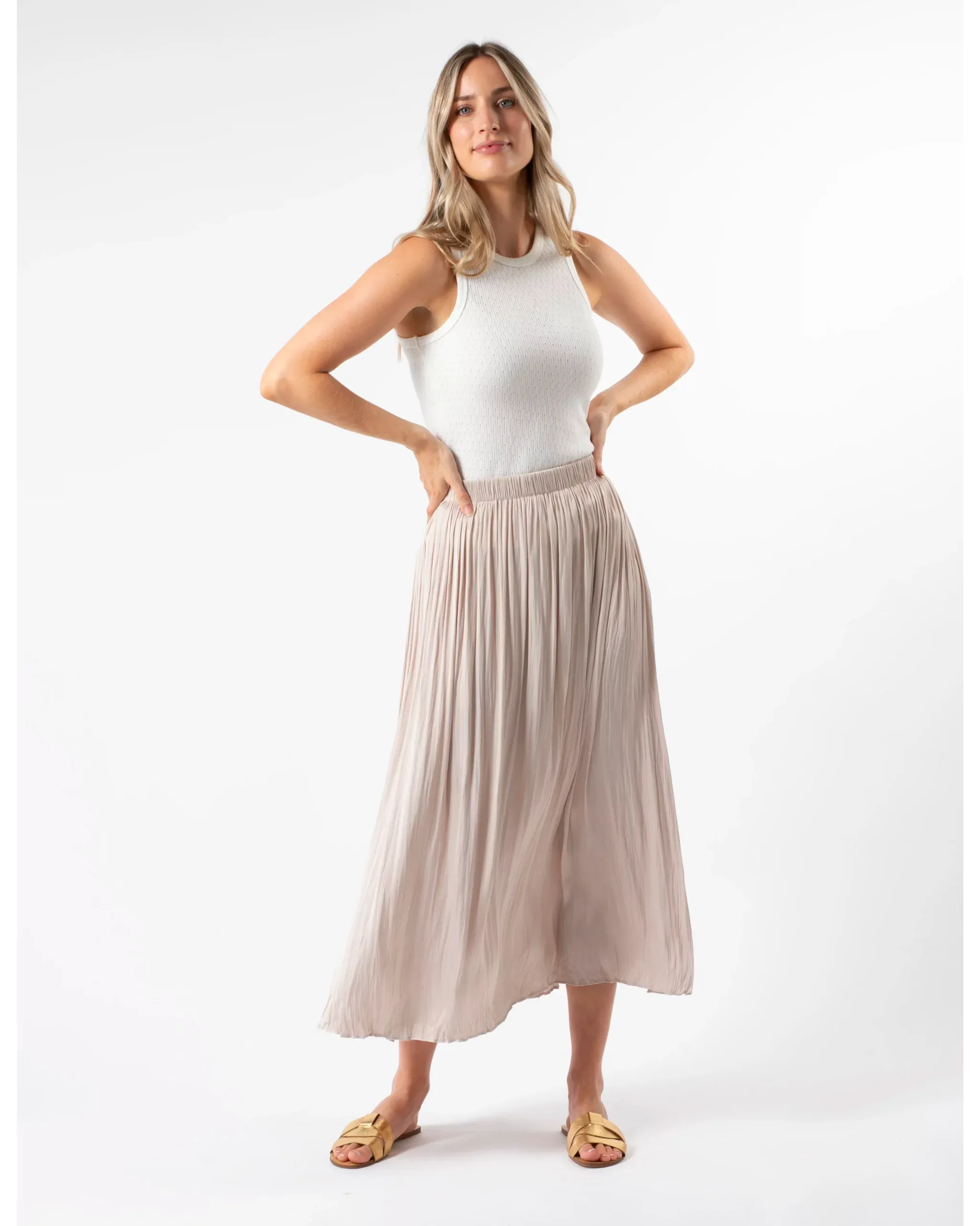 ALL DAY EVERYDAY SKIRT - PUMICE