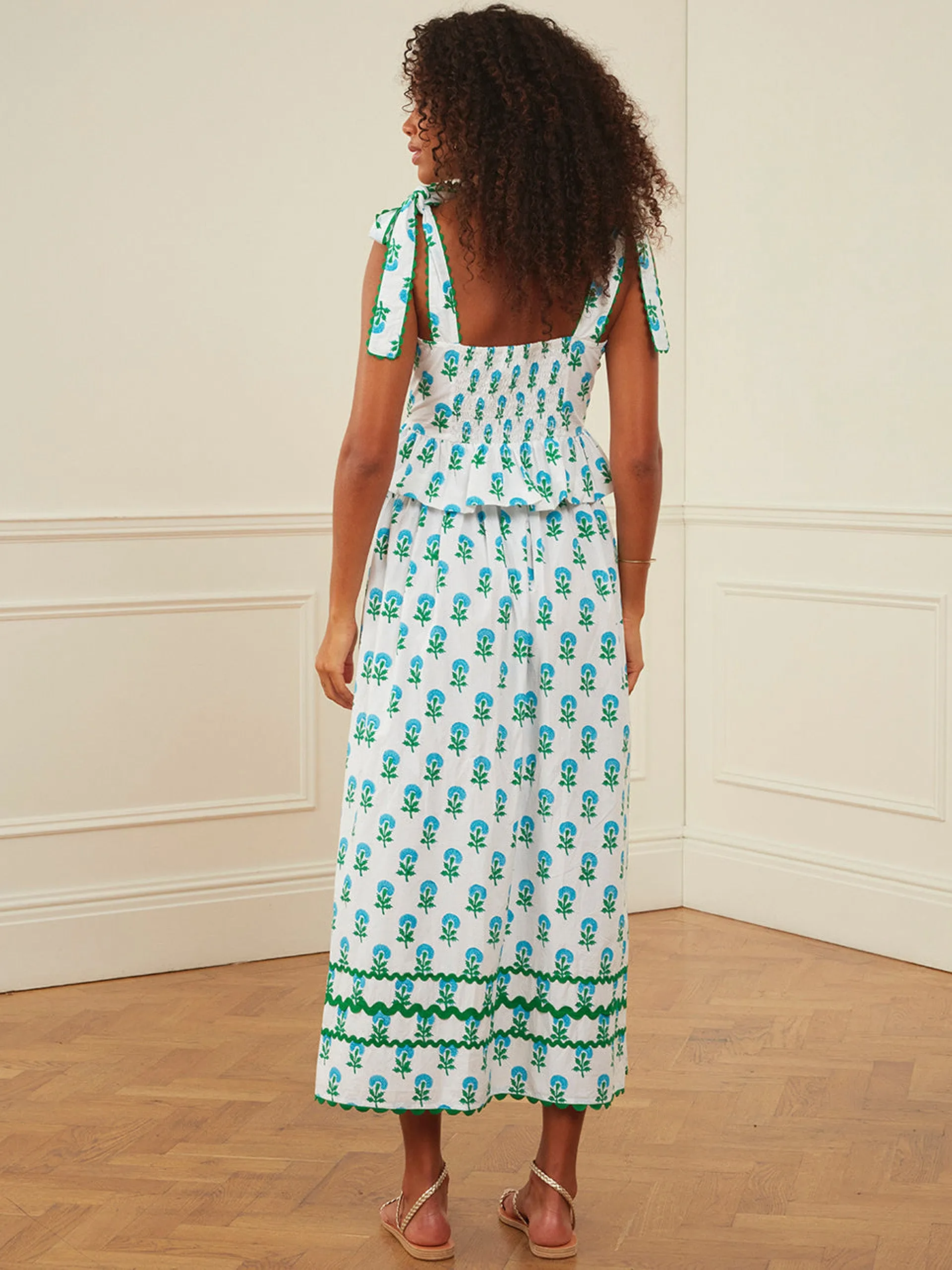 Aqua marigold hattie skirt