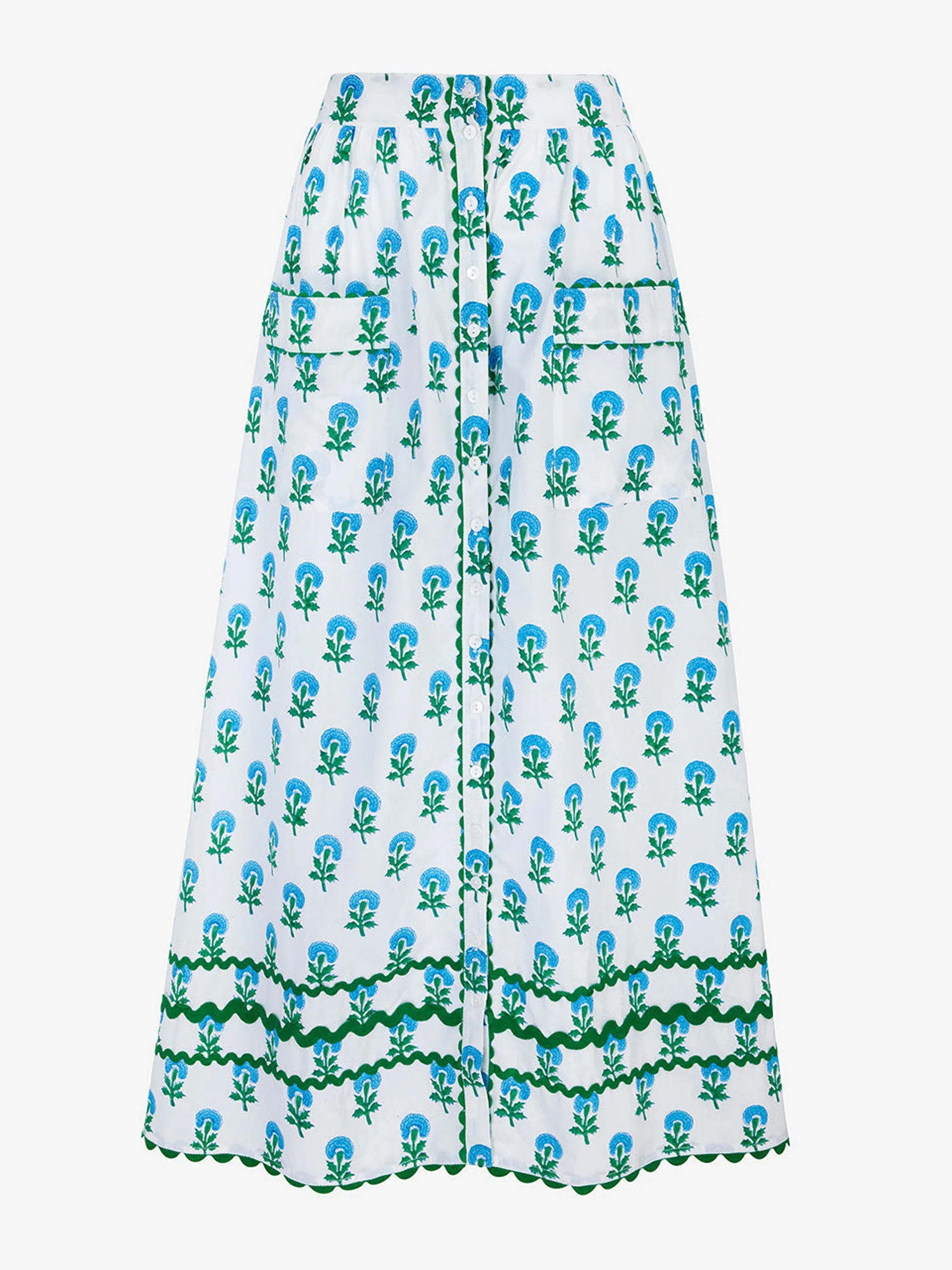 Aqua marigold hattie skirt
