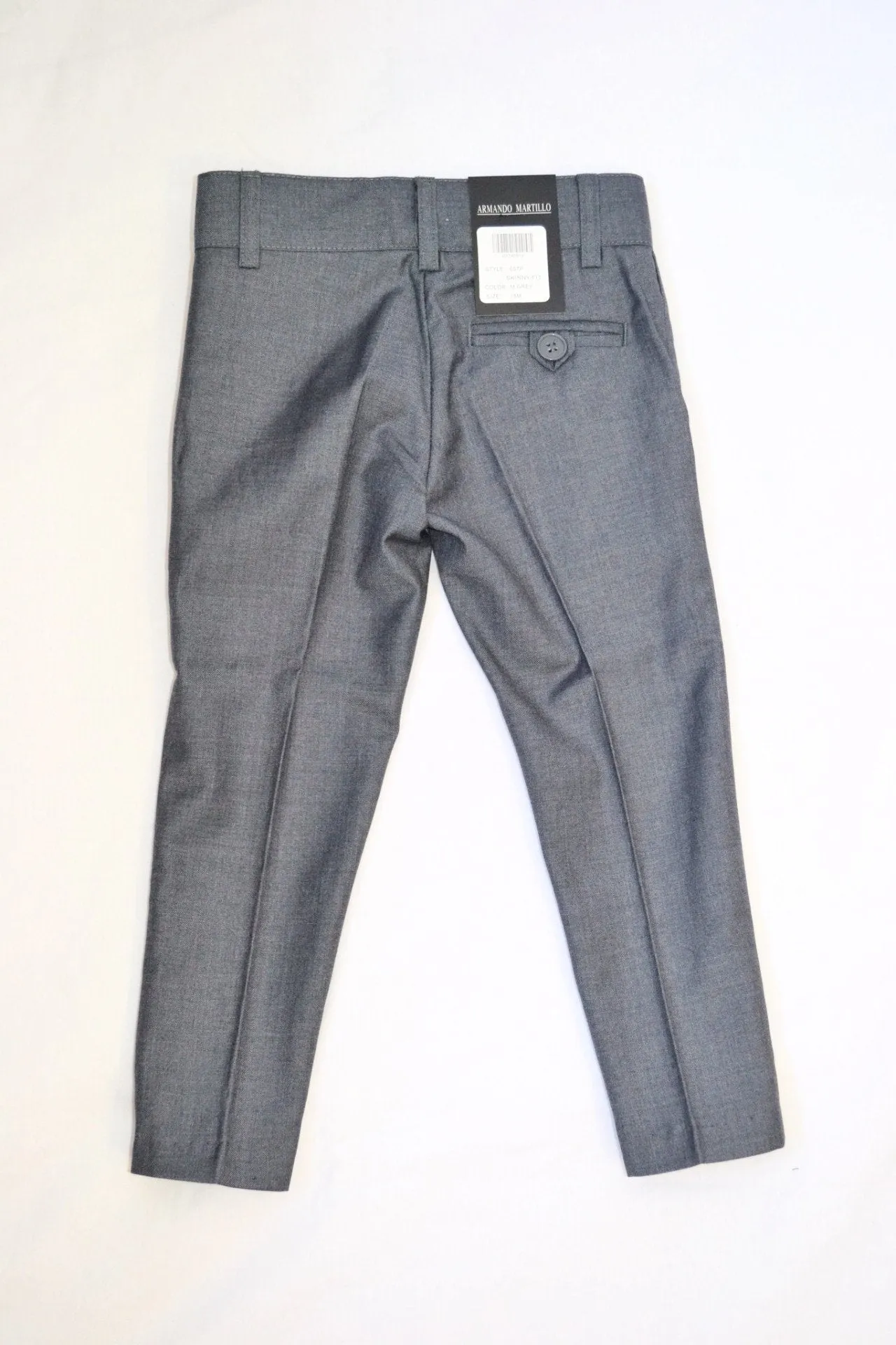 Armando Martillo Husky Slim Dress Pant - Medium Grey