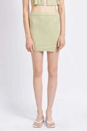 ASYMMETRICAL BUTTON UP MINI SKIRT