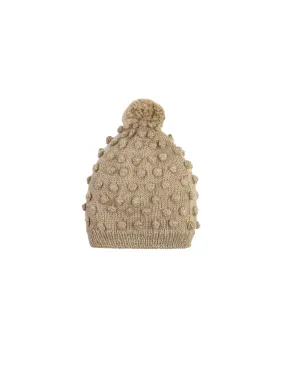 Baby Alpaca Taupe Popcorn Hat