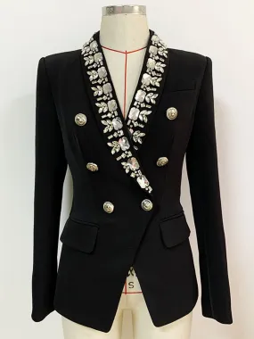 Beading Double Breasted Blazer