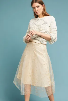 Beatrisa Metallic Tulle Skirt