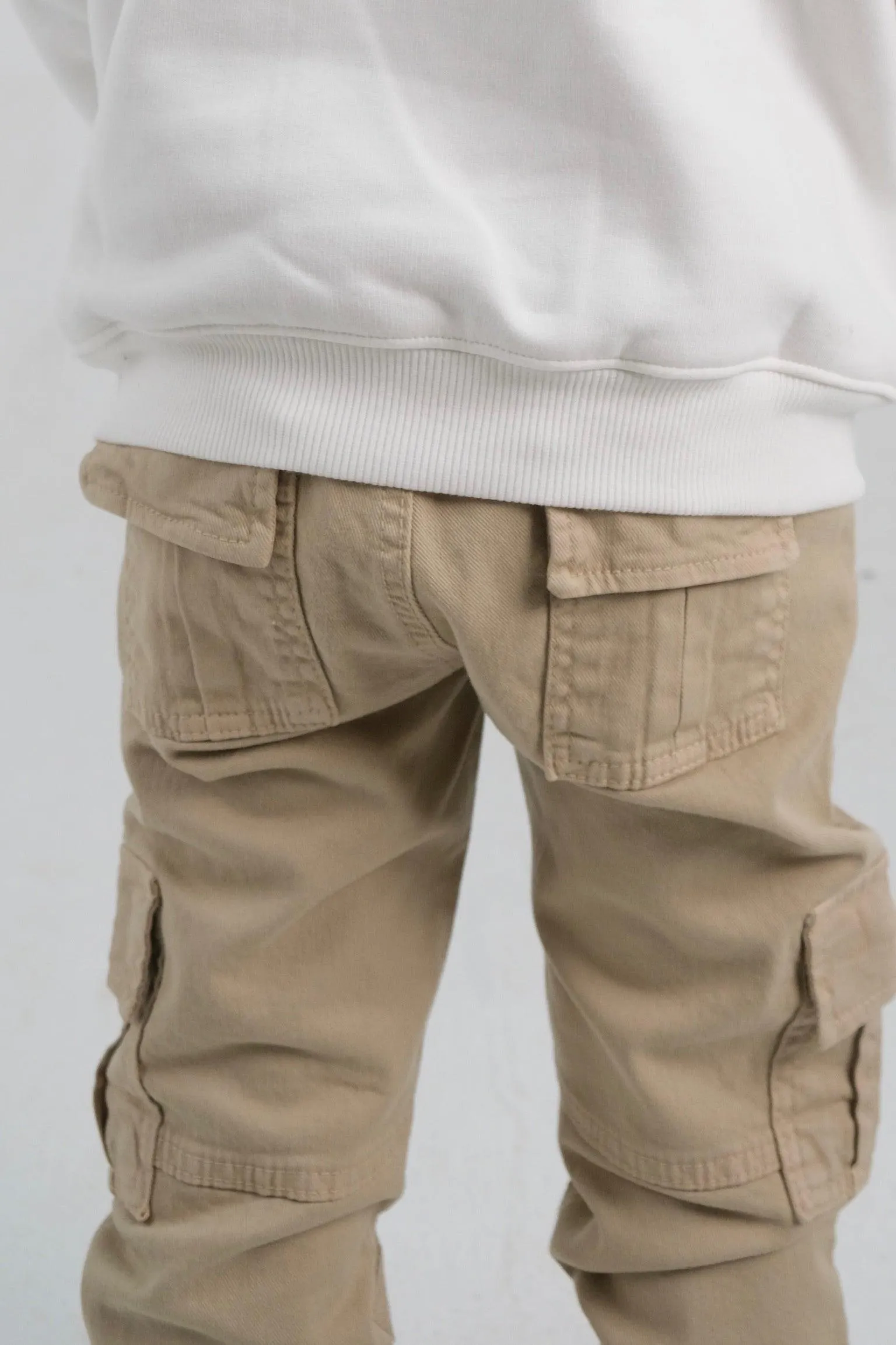 Beige Cargo Pants