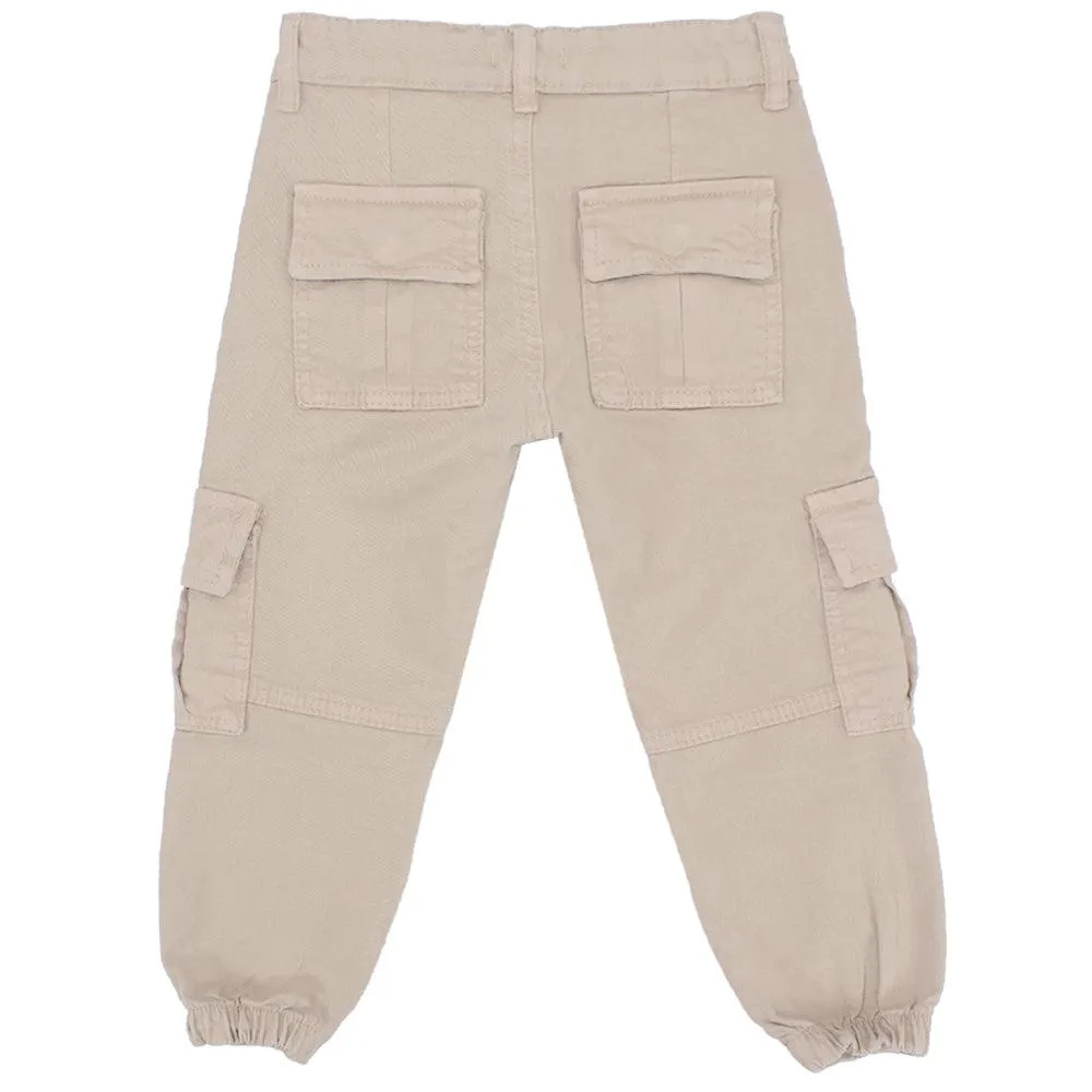 Beige Cargo Pants