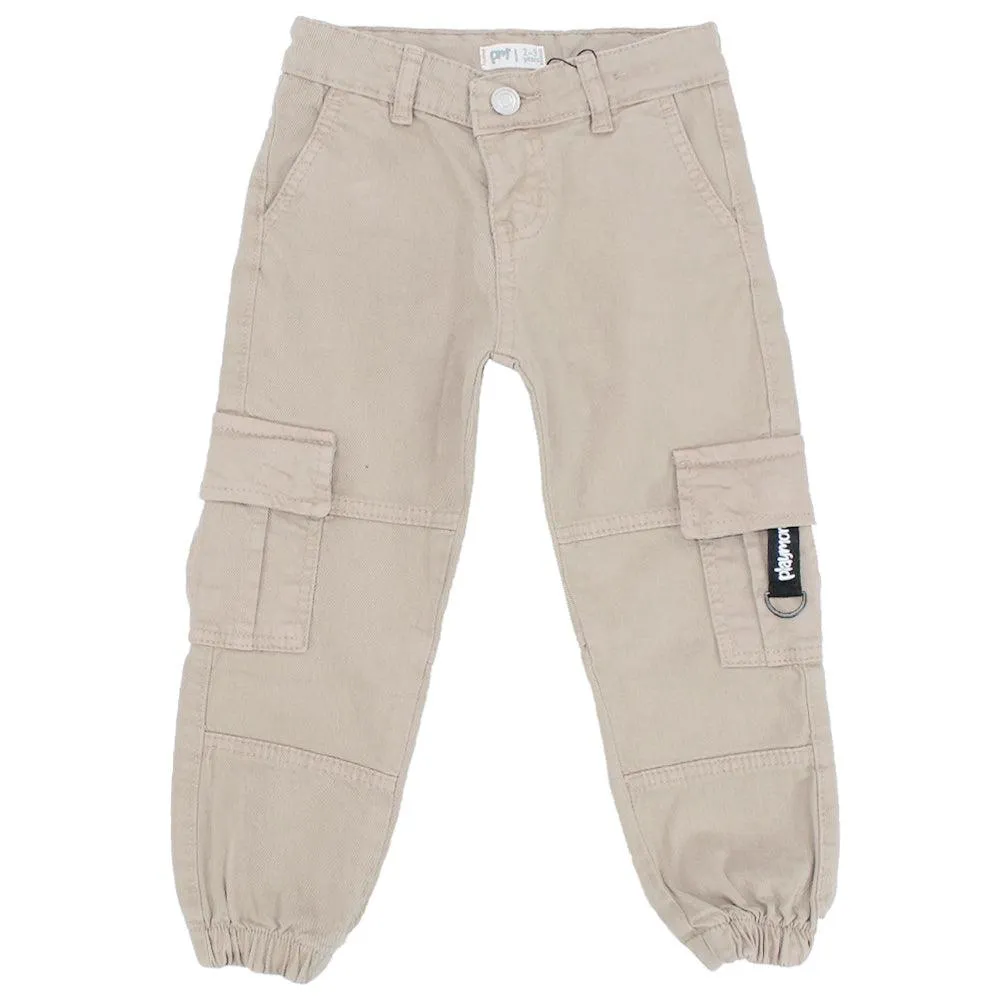 Beige Cargo Pants