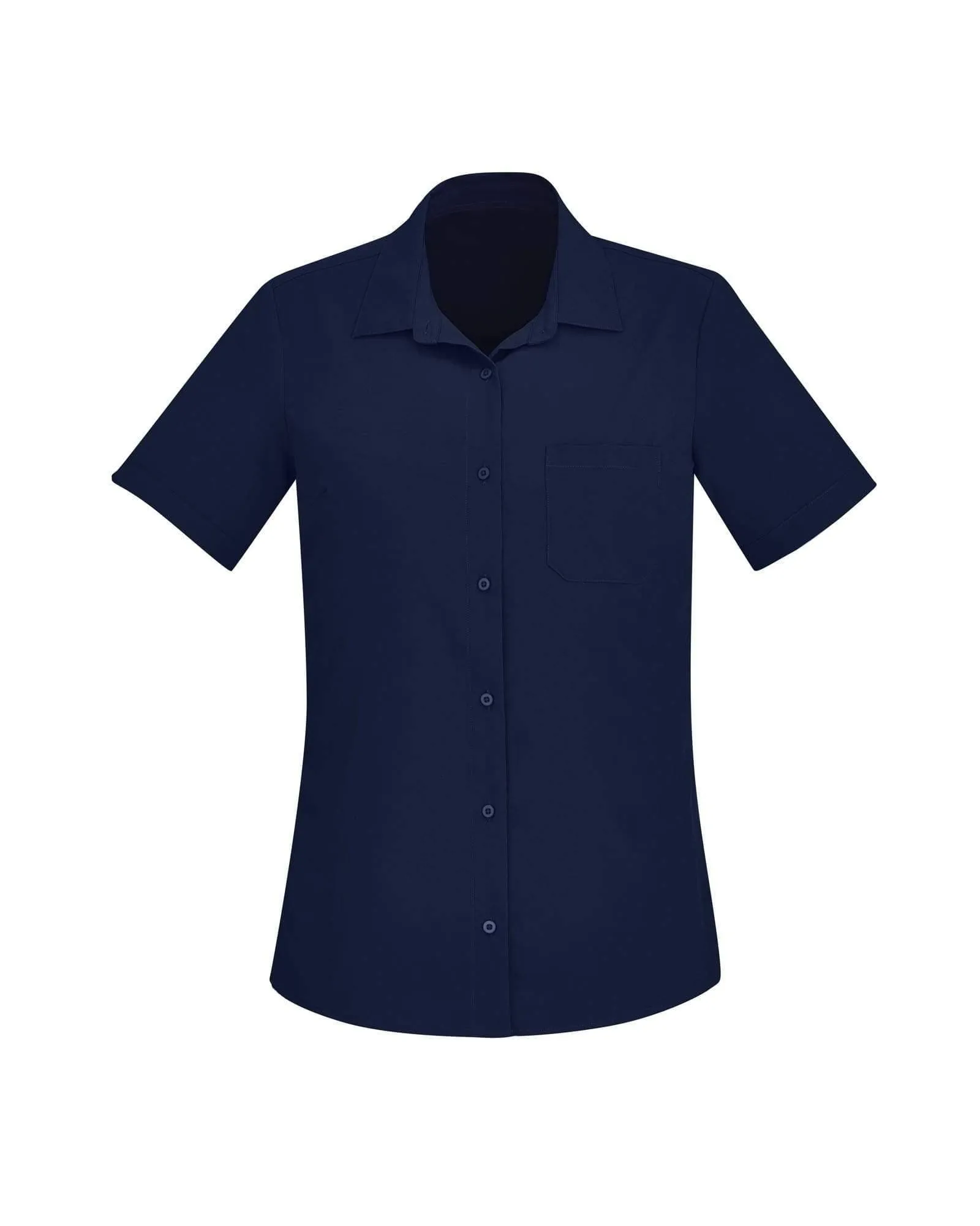Biz Care Womens Easy Stretch Short Sleeve Shirt CS947LS