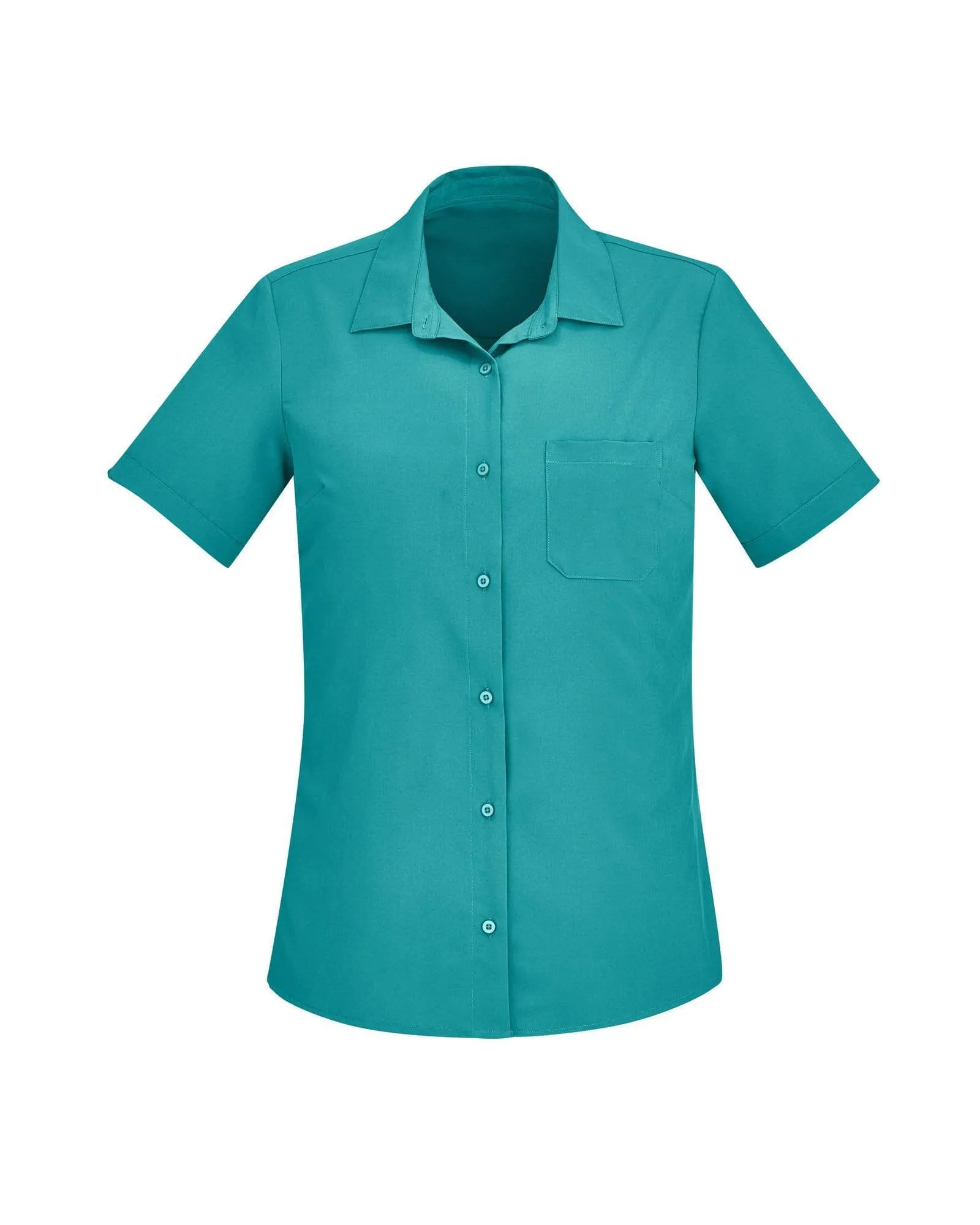 Biz Care Womens Easy Stretch Short Sleeve Shirt CS947LS