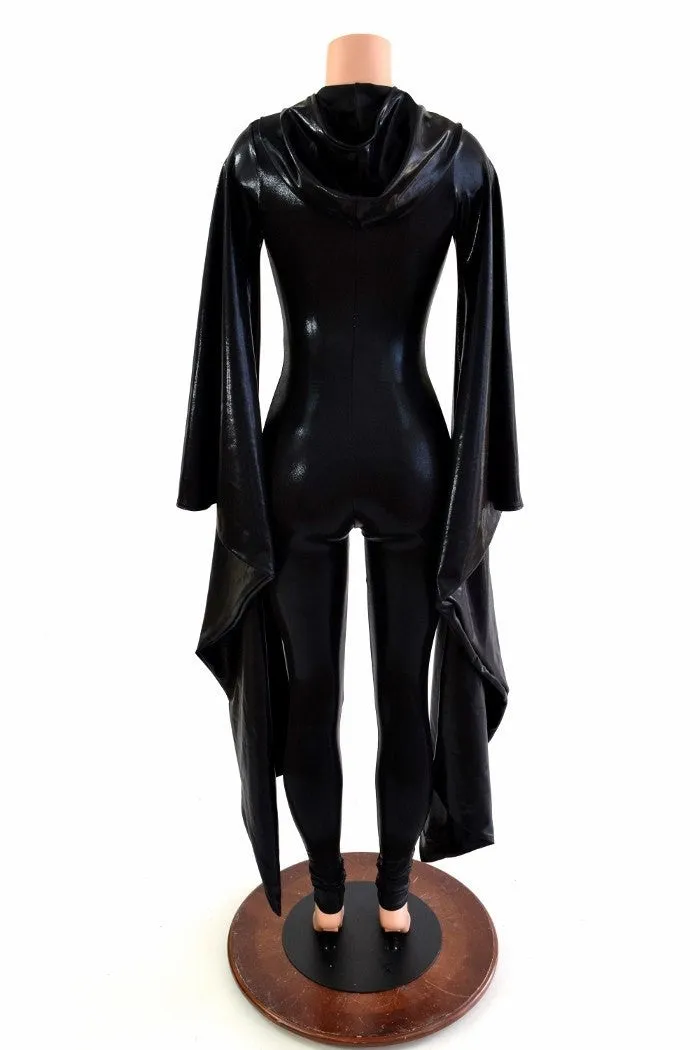 Black Mystique Kimono Sleeve Catsuit