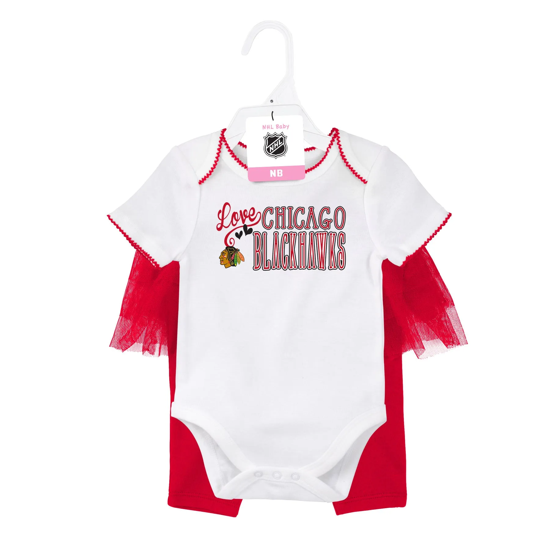 Blackhawks Baby Girl Creeper and Tutu Leggings