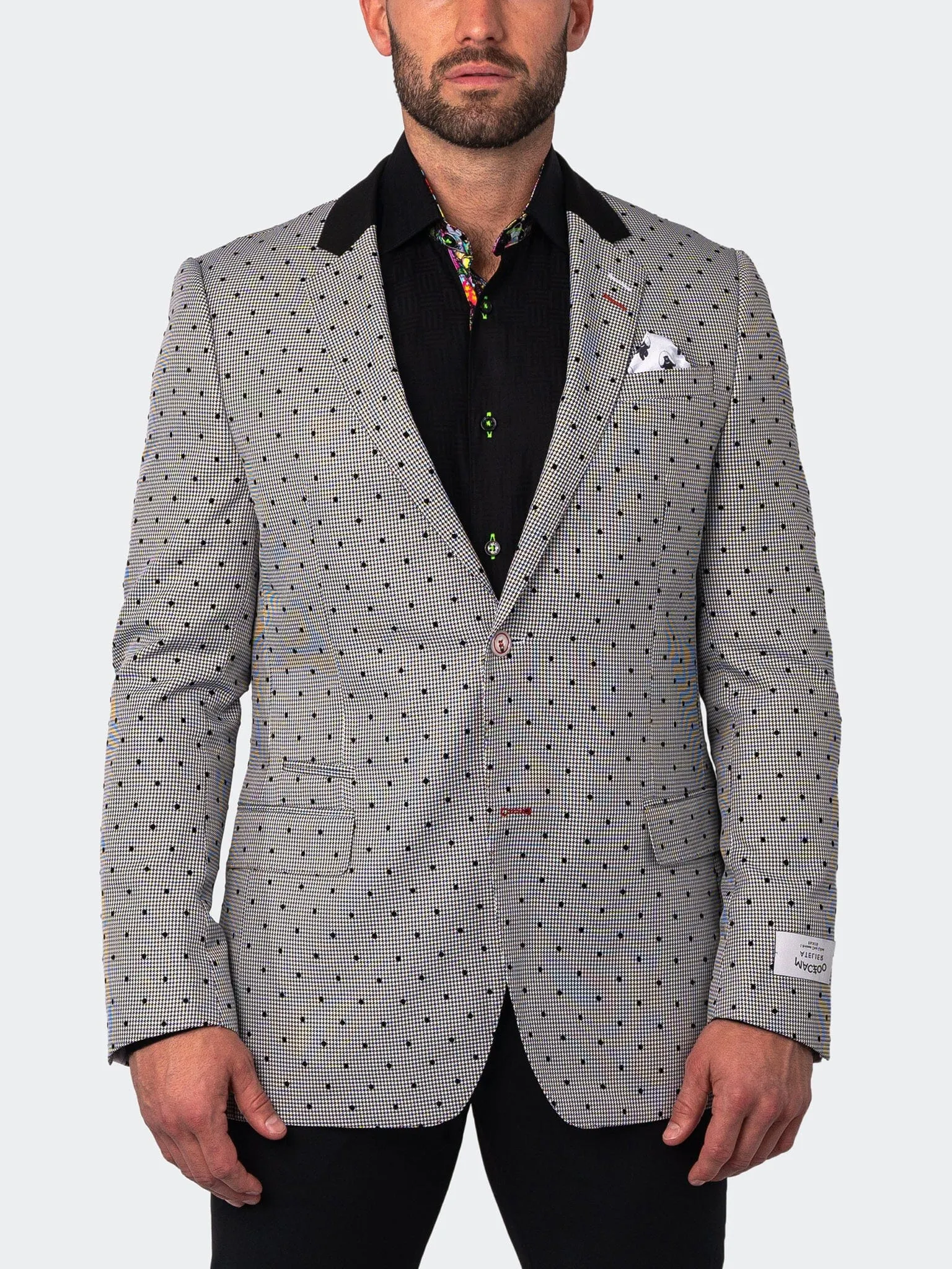 Blazer Socrate Evo HoundstoothFlock White