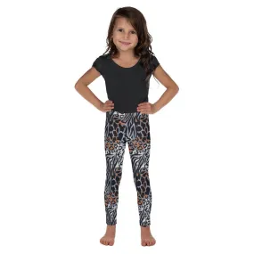Blue Animal Print Kid's Leggings