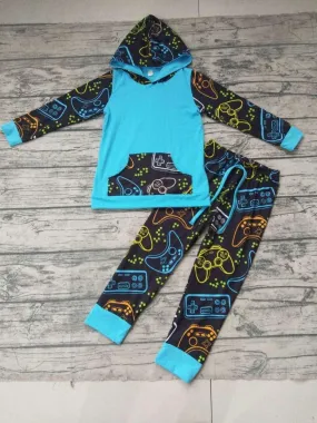Boy's Gamer Hoodie & Pant Set