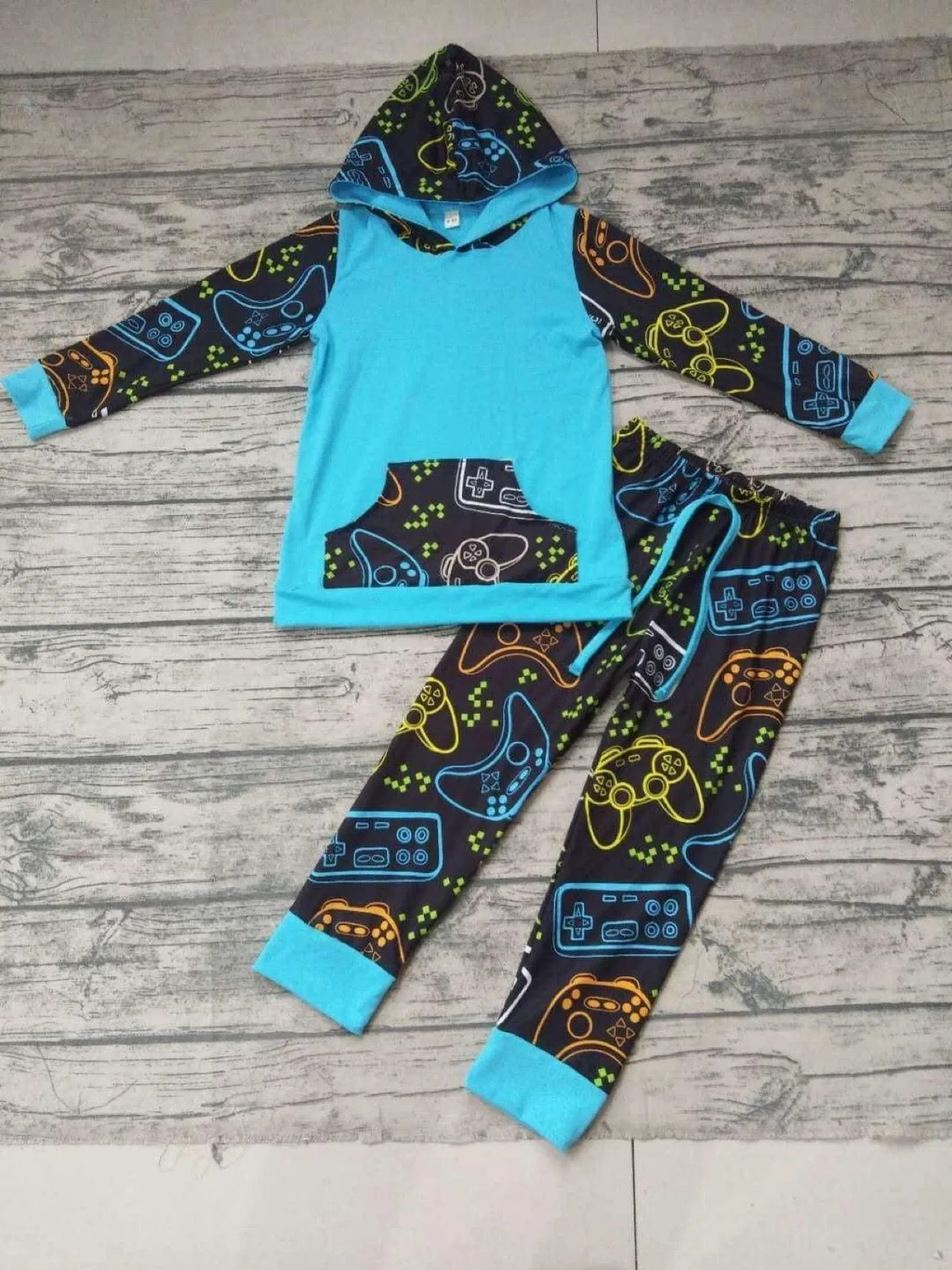 Boy's Gamer Hoodie & Pant Set