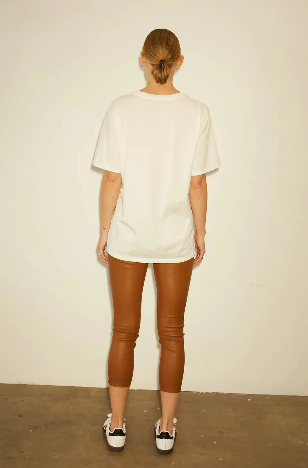 Capri Leather Legging - Walnut