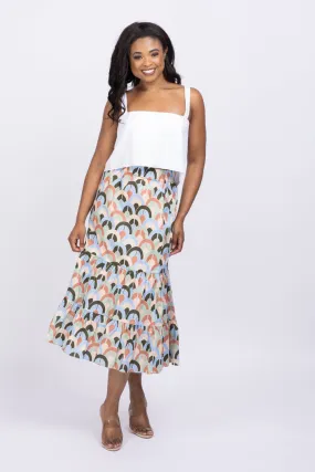 Cara Cara Chase Tiered Midi-Skirt