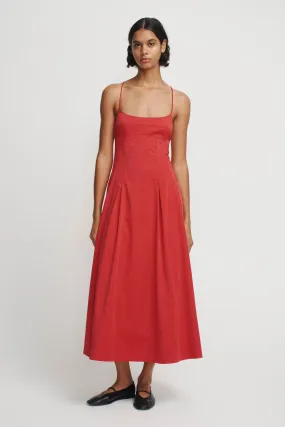 Carlotta Midi Dress | Samba Red