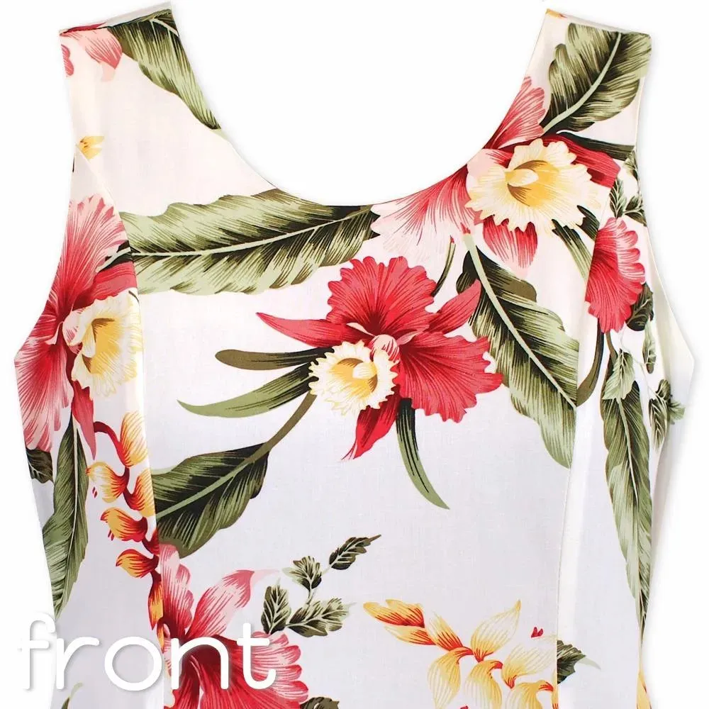 Cloud Cream Darling Hawaiian Midi Dress