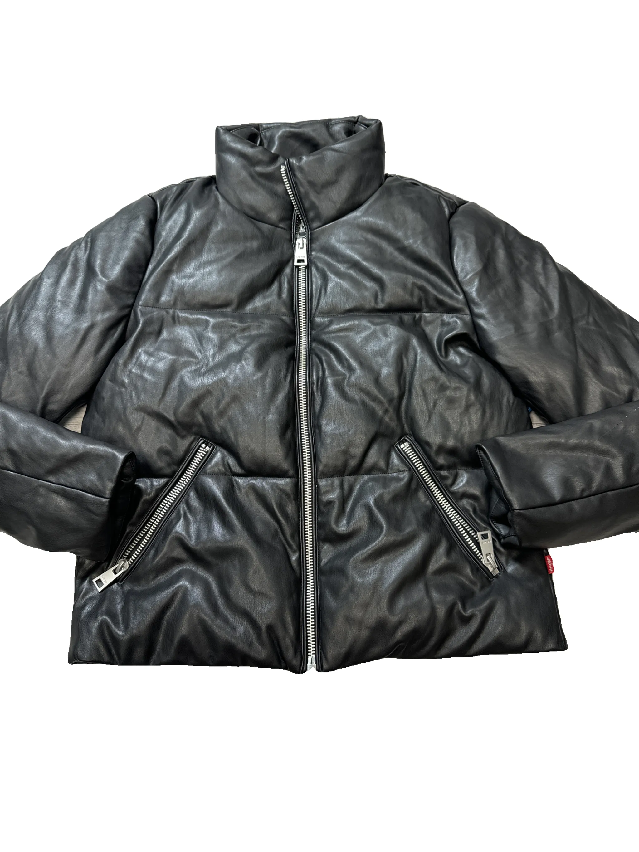Coat Puffer & Quilted By Levis In Black, Size: S