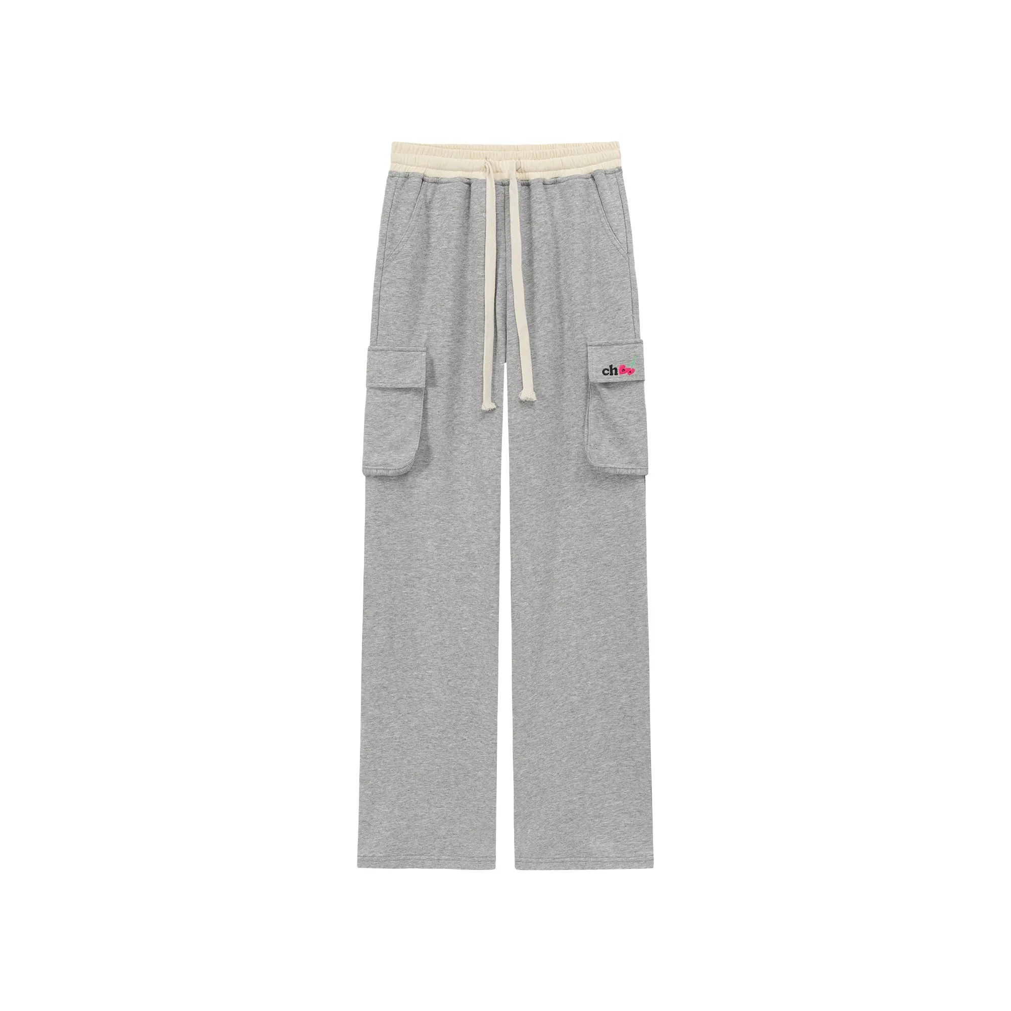 Colorful Logo Pocket String Cargo Pants