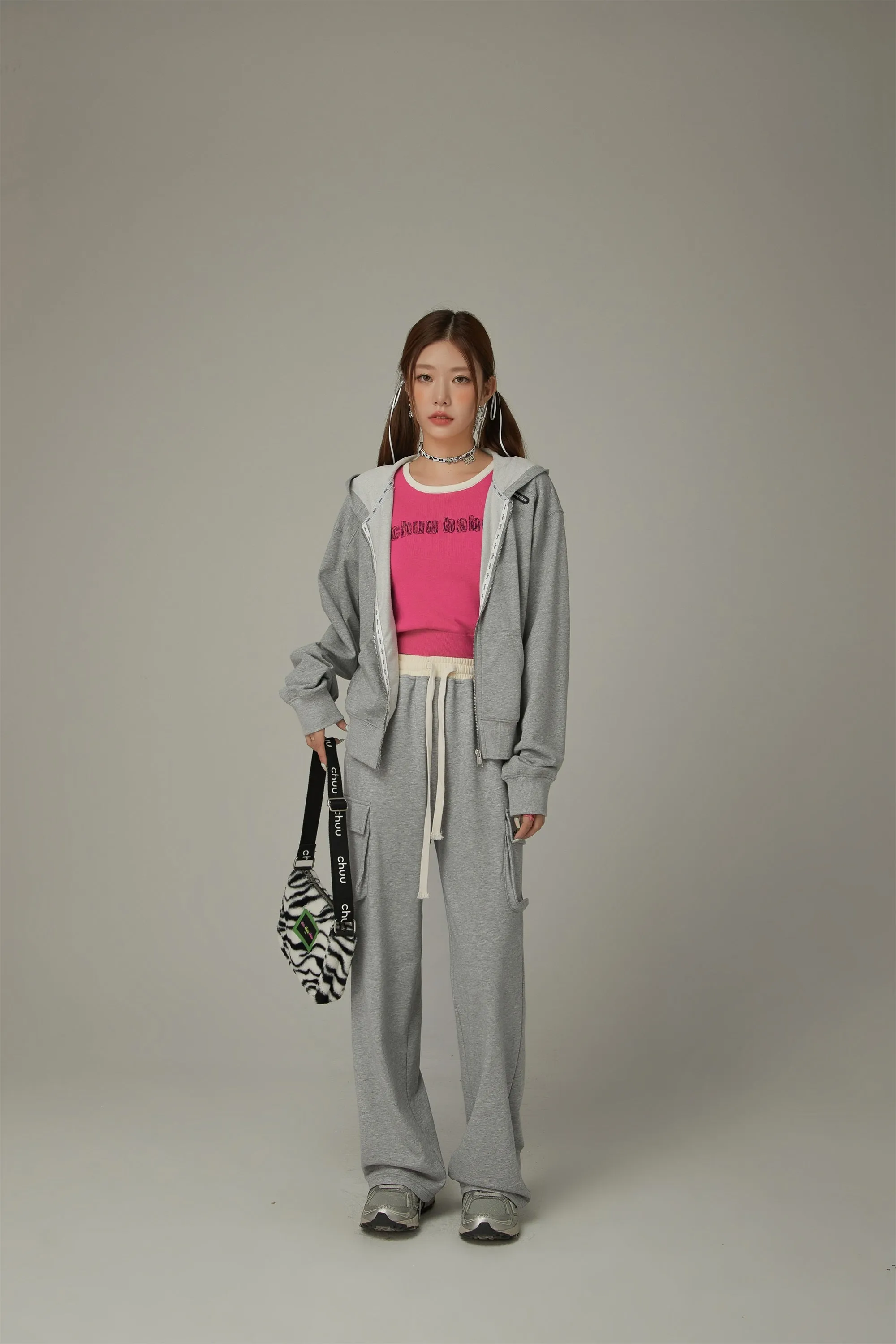 Colorful Logo Pocket String Cargo Pants