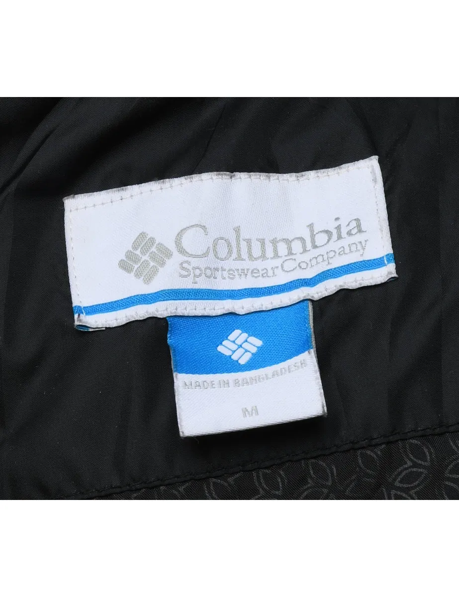 Columbia Black Zip-Front Hooded Puffer Jacket - M