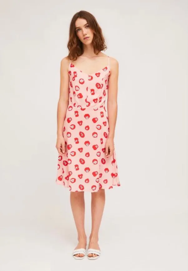 Compania Fantastica Monkey Print Strap Dress