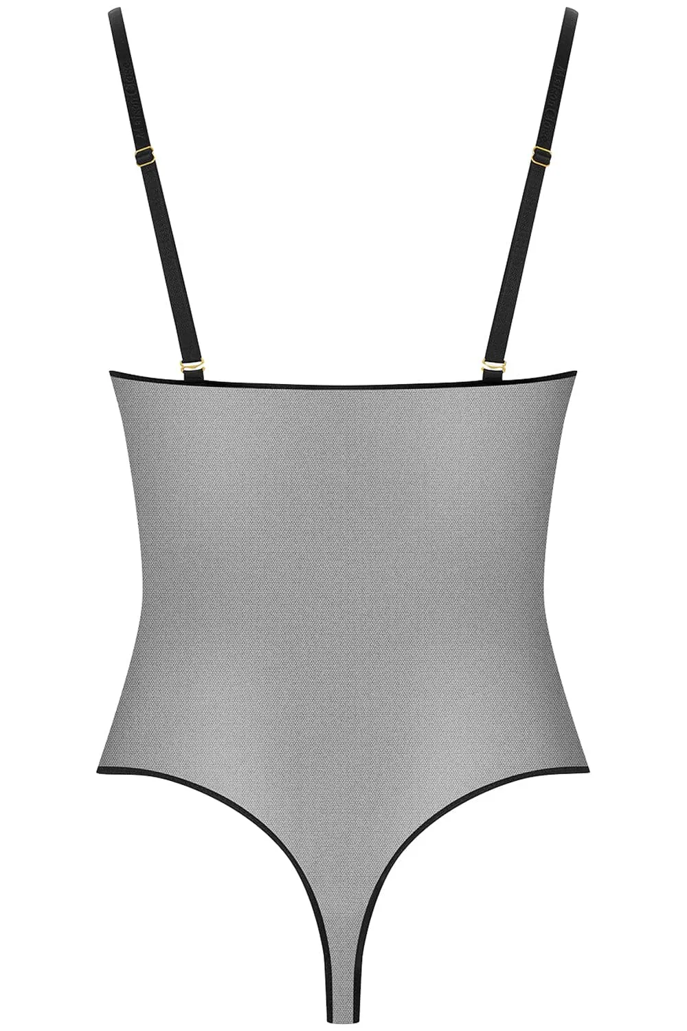 Corps à Corps Thong Bodysuit Black