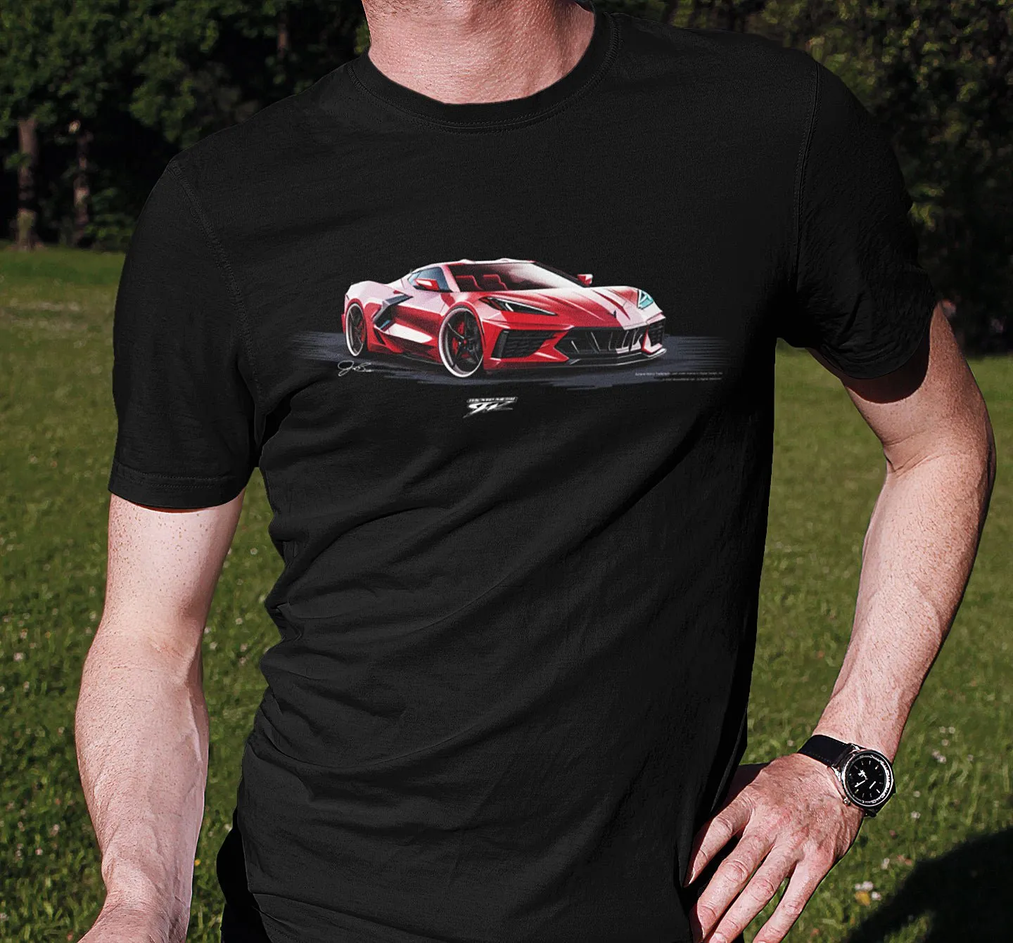 Corvette c8  - Corvette C8 Red shirt