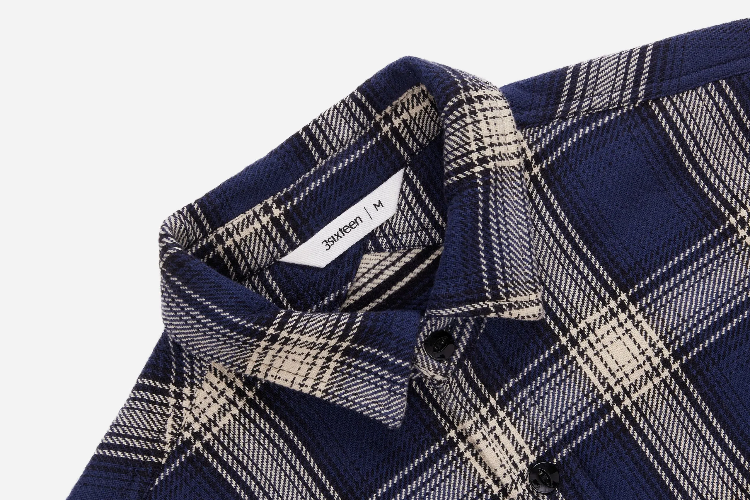 Crosscut Flannel Shirt - Midnight Plaid