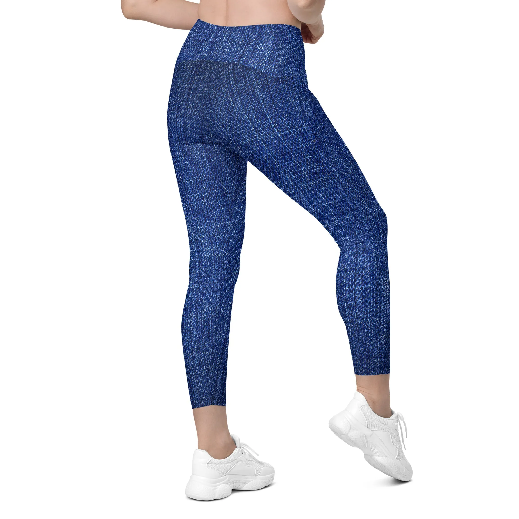 Cute Check Crossover Leggings with Pockets, lioness-love