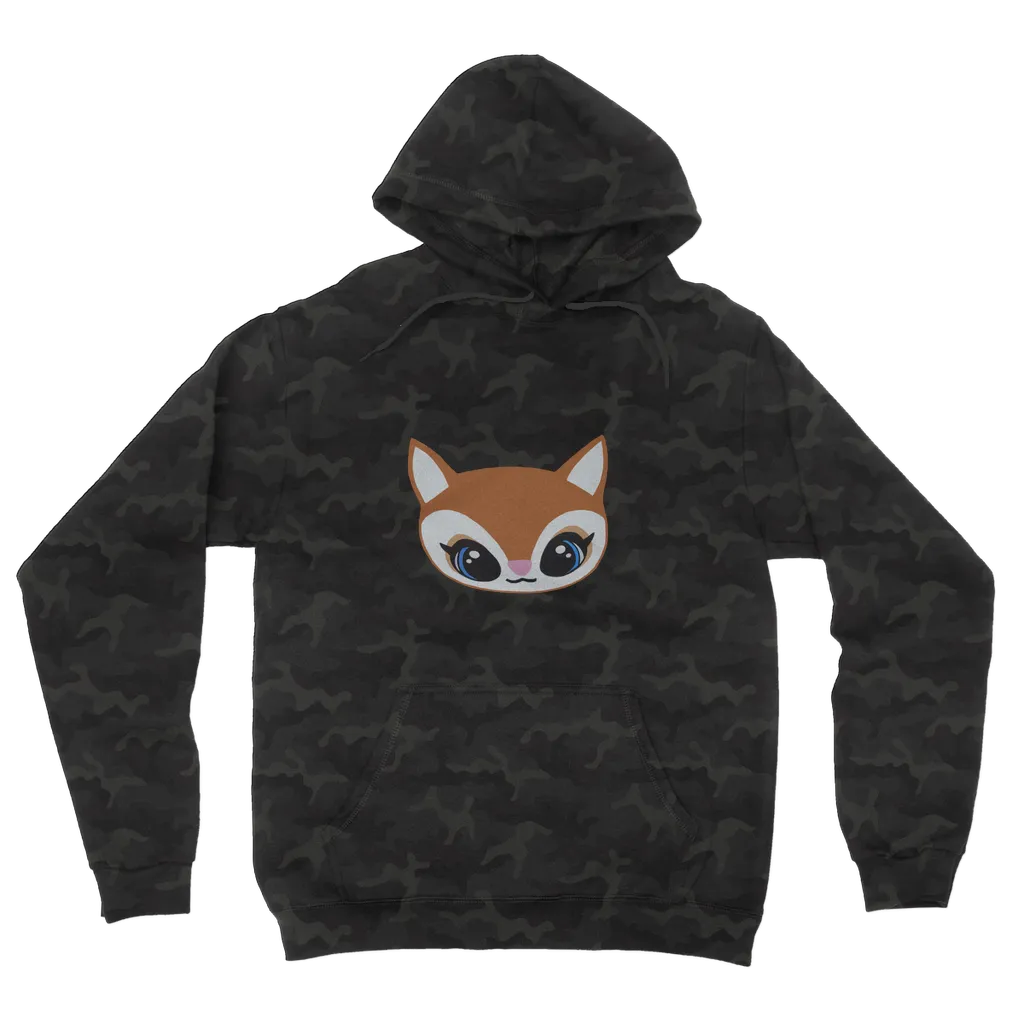 Deer Head Camouflage Adult Hoodie